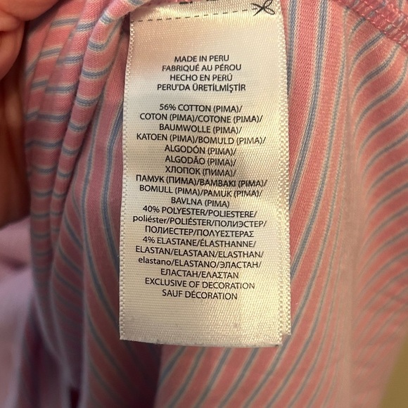 Polo Ralph Lauren Golf Made in Peru Pima Cotton‎ Striped Polo Shirt - Picture 5 of 7